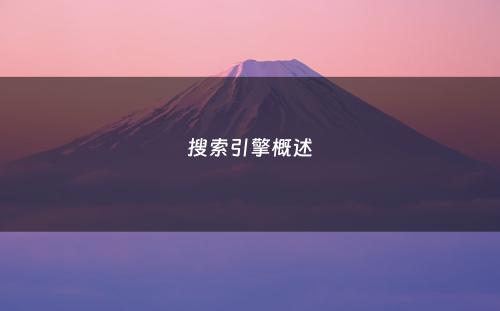 搜索引擎概述
